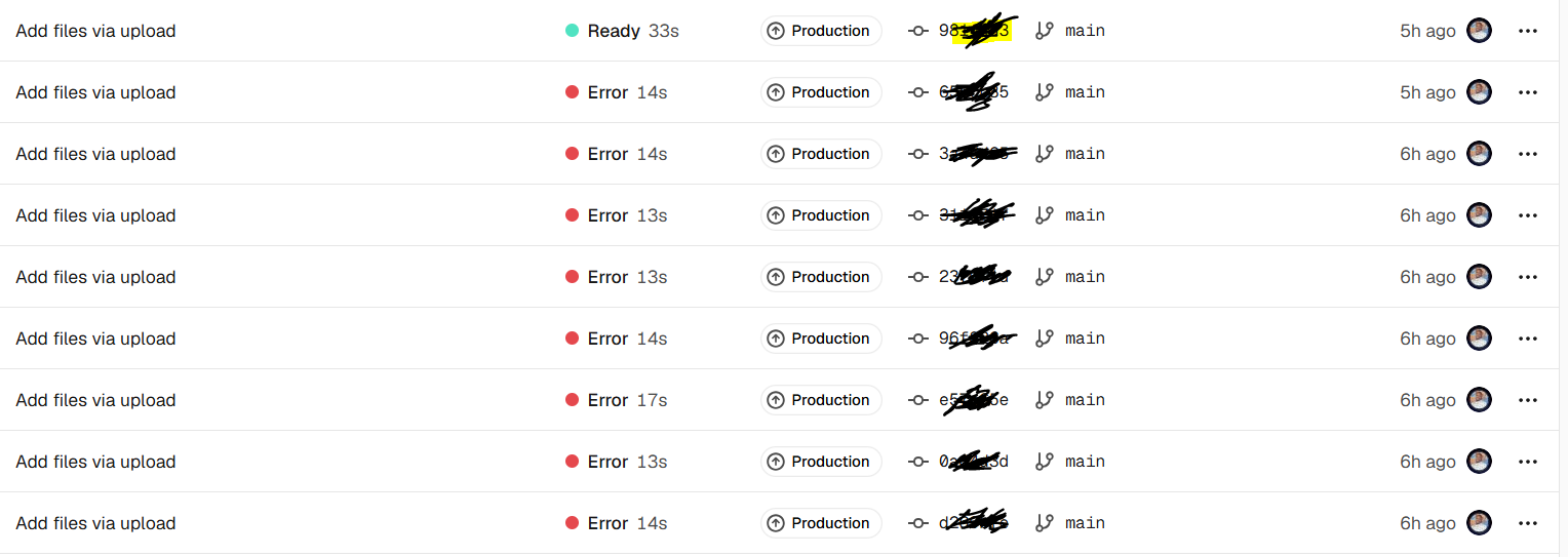 Vercel deployments